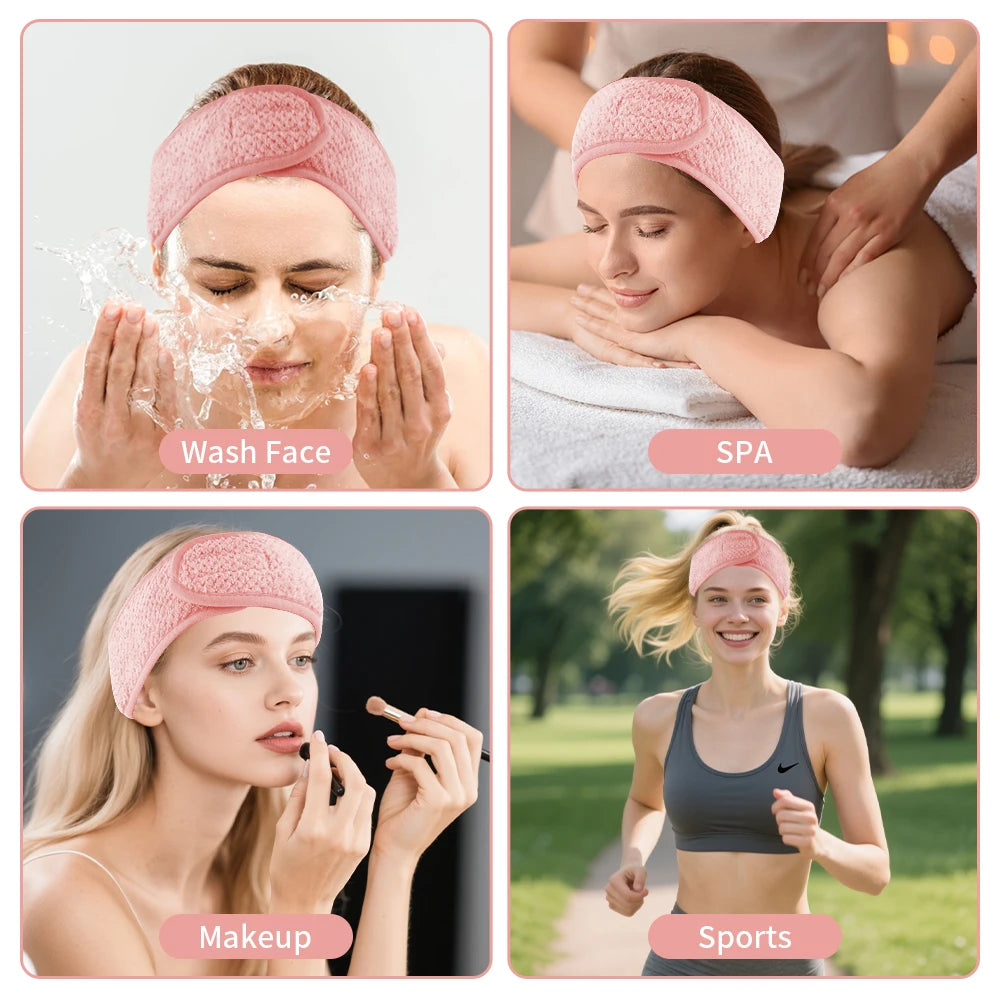 Adjustable Spa Facial Headband for Eyelash Extensions Spa Facial Headband PRIMED