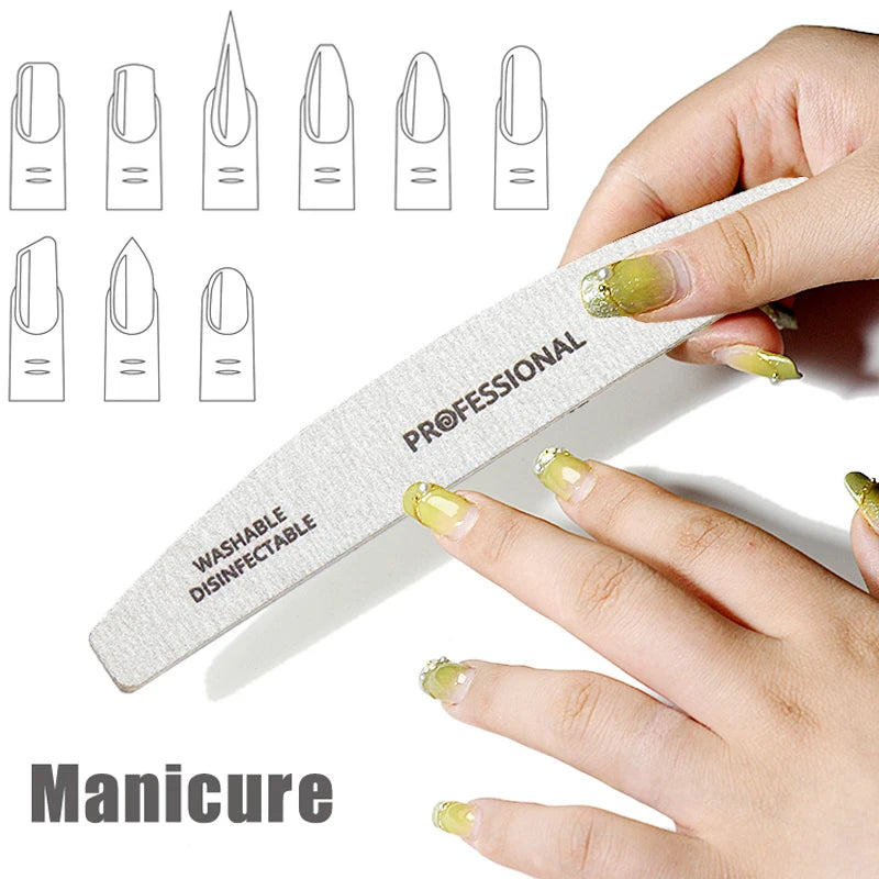 Professional Wooden Nail Files 50/100Pcs | 100/180 & 180/240 Grit