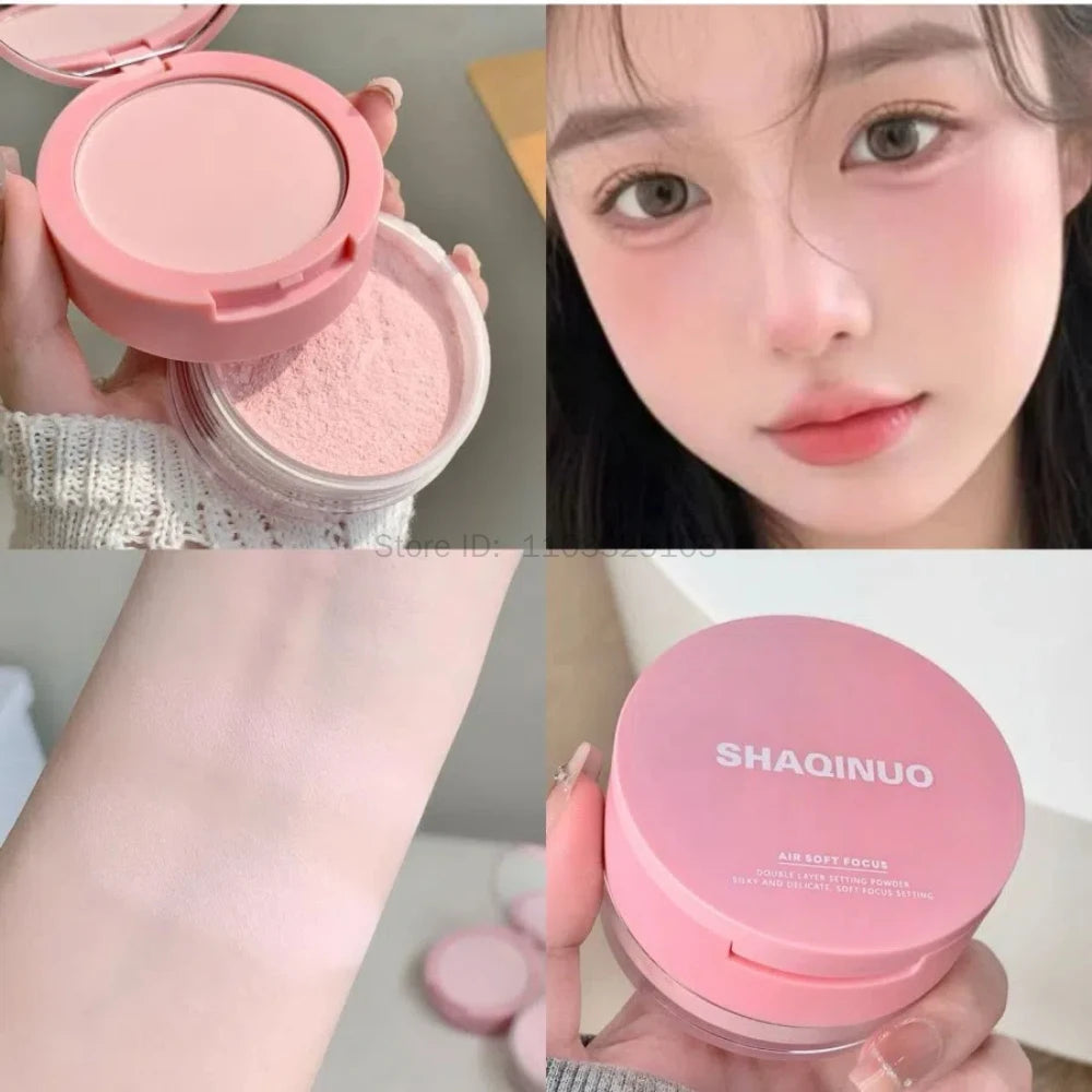Purple Brightening Setting Powder – Matte, Oil Control, Waterproof