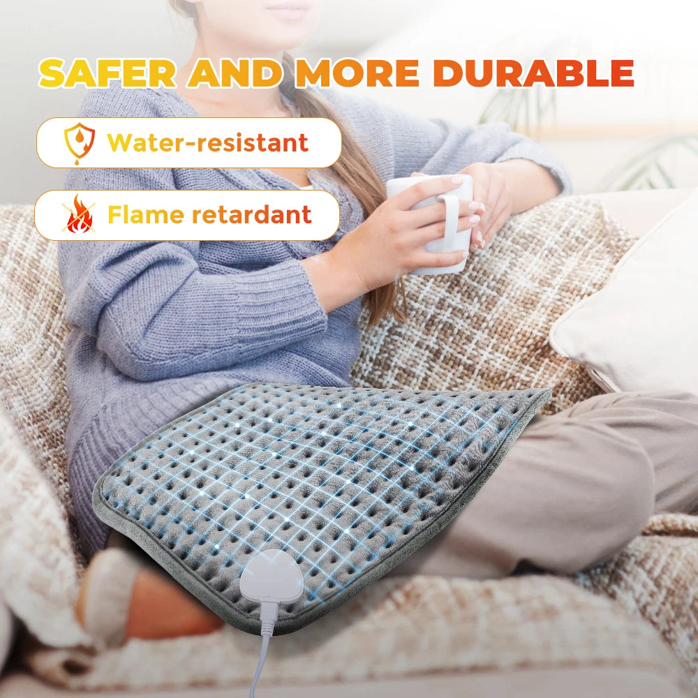 Ms.Dear Electric Heating Pad 58×29cm | 9-Level Thermostat Electric Heating Pad PRIMED