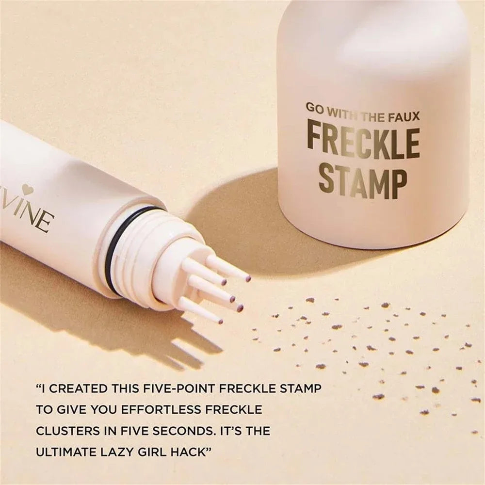 Dual-Head Freckle Stamp Pen – Waterproof Natural Makeup