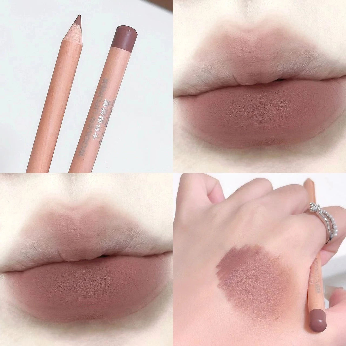 Velvet Matte Lip Liner Pencil – Waterproof Nude Contour Lip Liner Pencil PRIMED 04 Brown