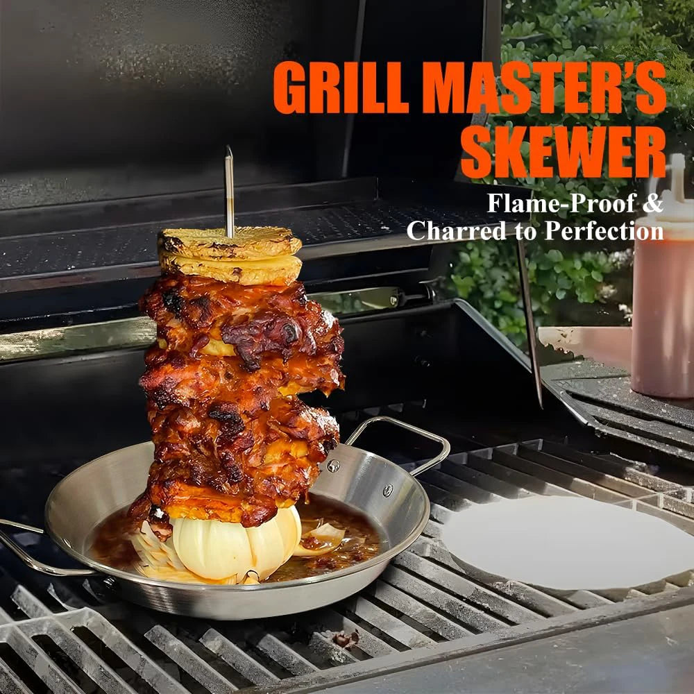 Vertical Al Pastor Skewer Stainless Steel BBQ Spit Stand BBQ Skewer Stand PRIMED