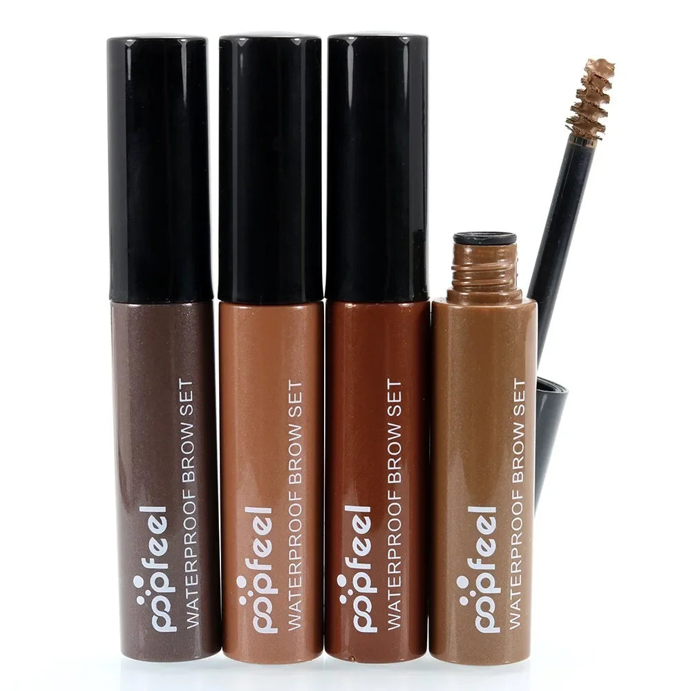 Waterproof 3D Fiber Brow Gel – 24Hr Smudge-Proof Eyebrow Enhancer Eyebrow Gel PRIMED