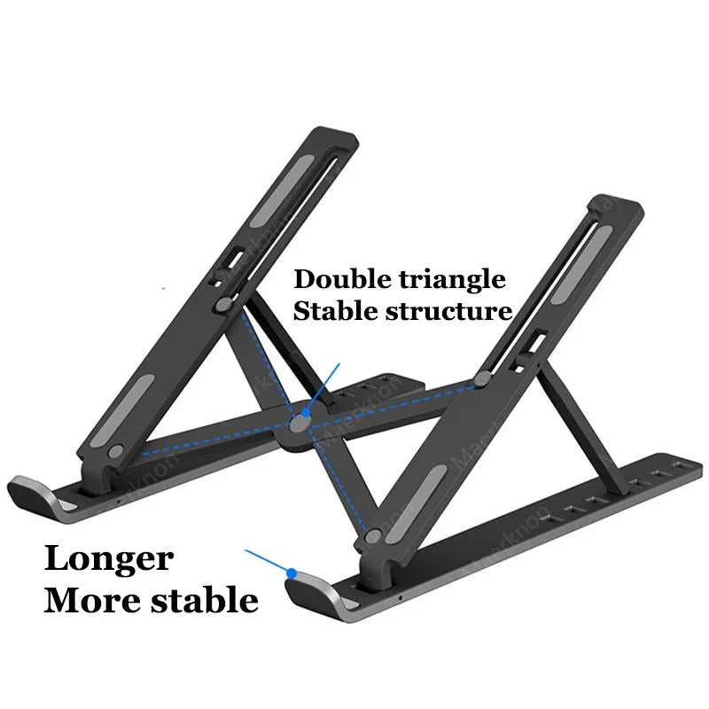 Portable Foldable Laptop Stand | Adjustable ABS Desk Holder Laptop Stand PRIMED