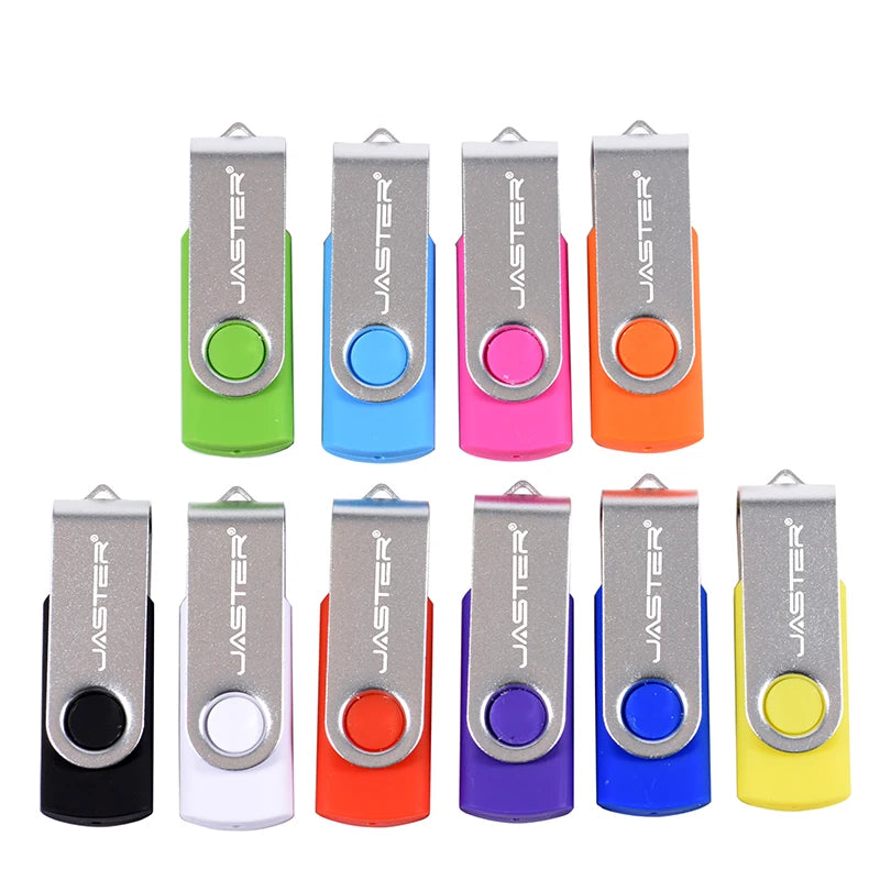JASTER USB Flash Drive 4GB–128GB Pen Drive + Free Keychain USB Flash Drive PRIMED