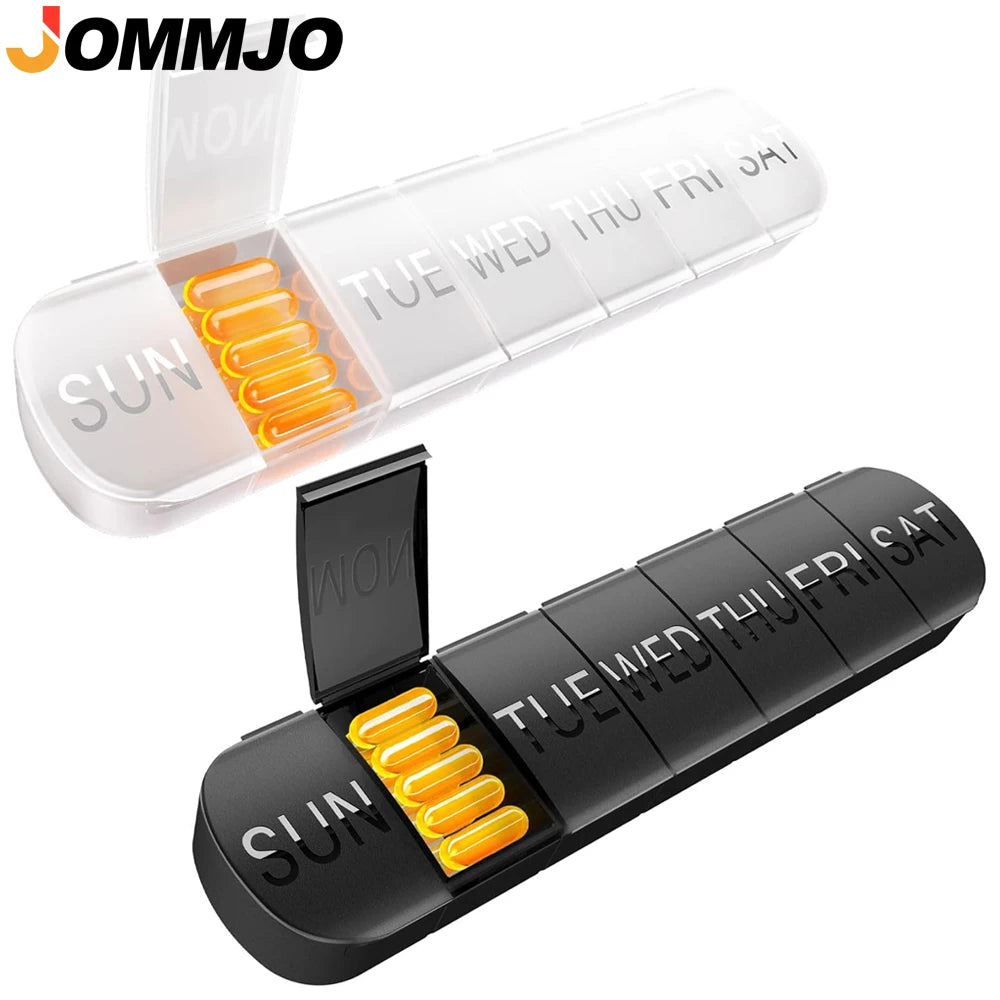 Weekly Pill Organizer – 7-Day Travel Pill Box Large Compartments
