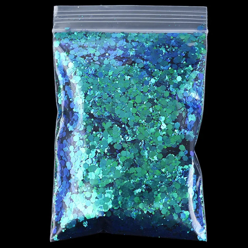 Mermaid Nail Art Glitter 50g – Chameleon Hexagon Sequins