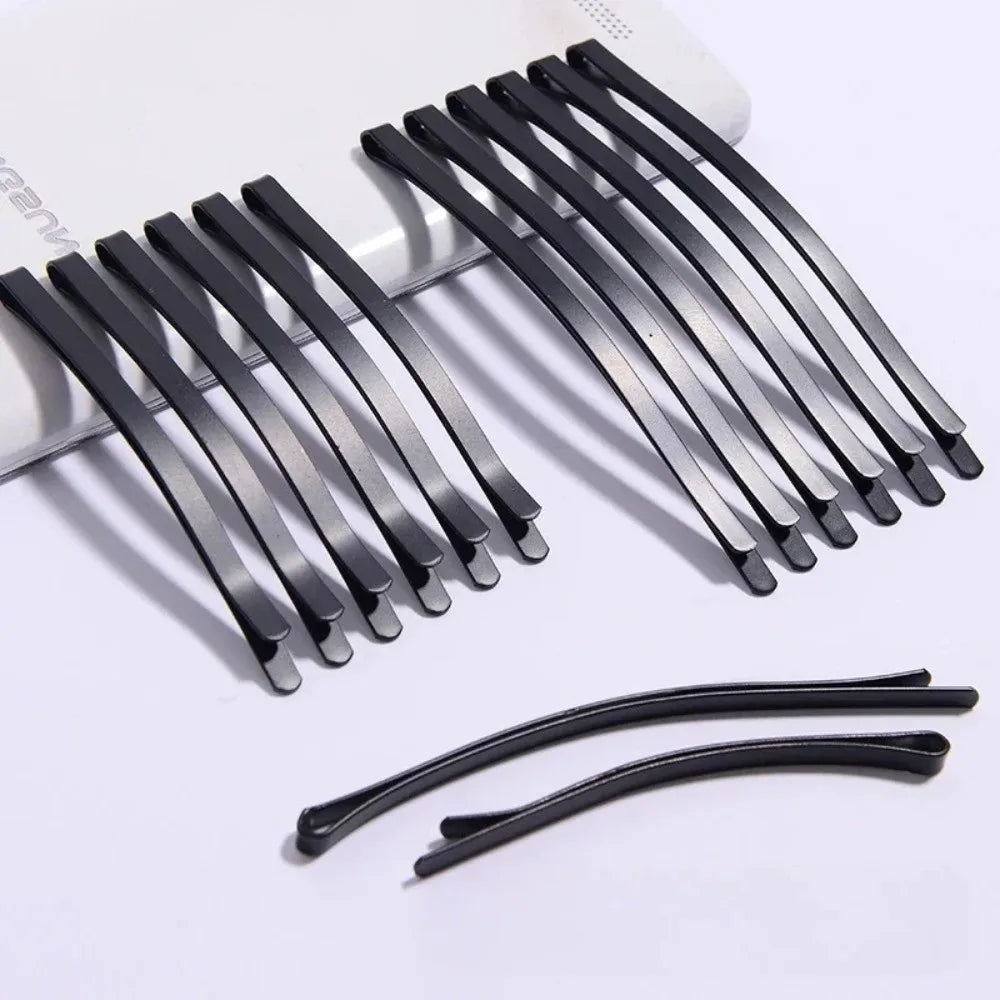Metal Black BB Hair Clips Arc Barrette – 6 or 12 Pack Hair Clips PRIMED