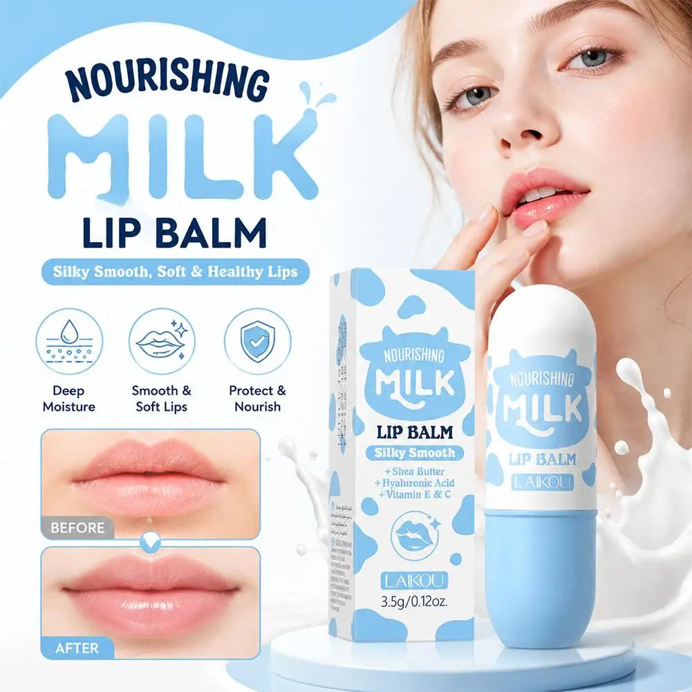 Milk Nourishing Lip Balm – Shea Butter, Jojoba & Hyaluronic Acid