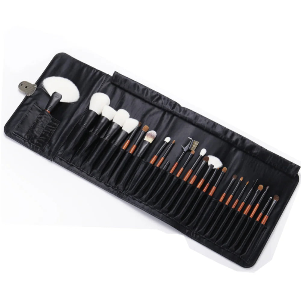 26-Piece Goat Hair Makeup Brush Set – Full Professional Kit