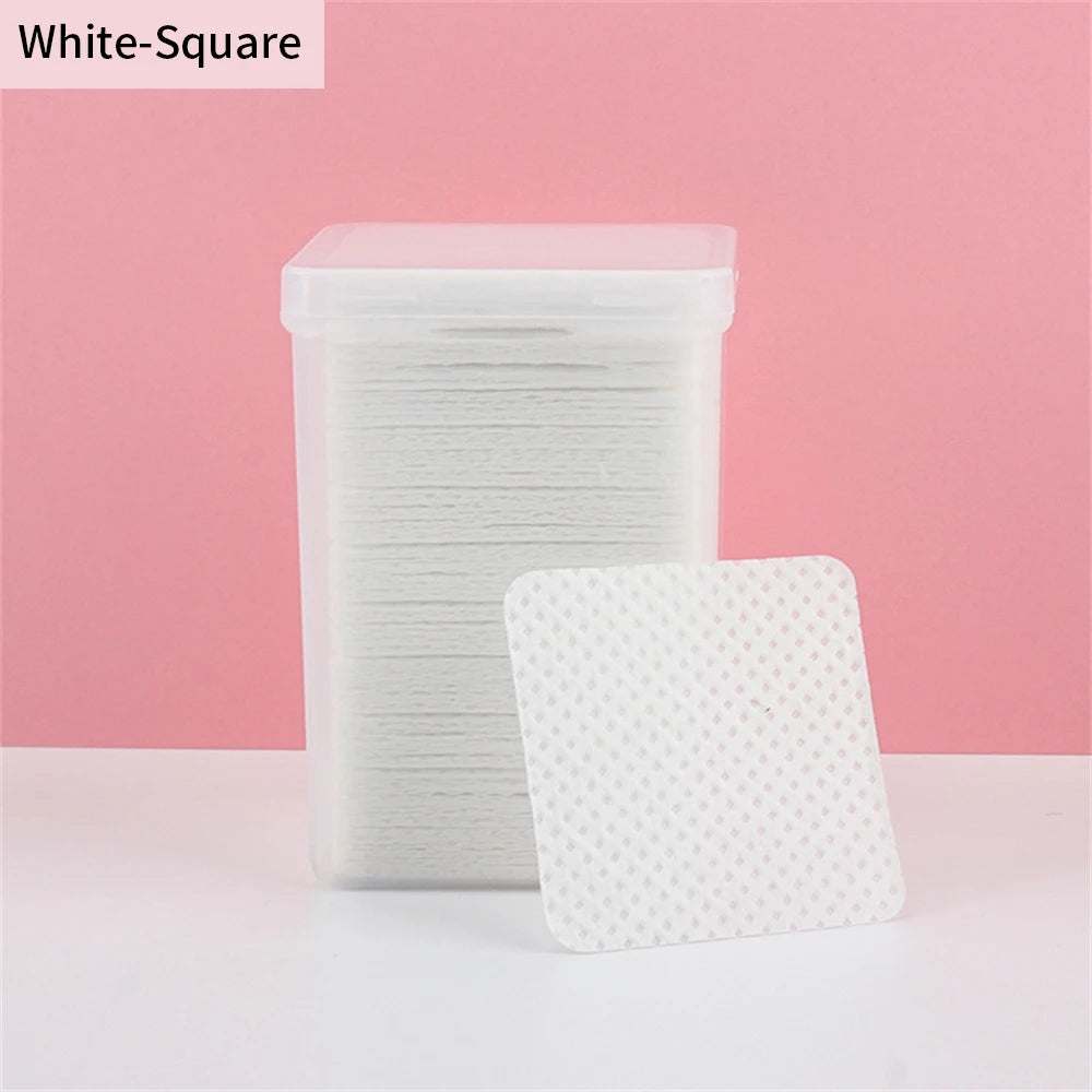 200PCS Disposable Cotton Pads – Eyelash Extension Wipes Lash Extension Supplies PRIMED White-Square