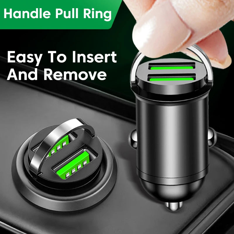 Elough 100W Dual USB Car Charger QC3.0 Fast Charging Car Phone Charger PRIMED