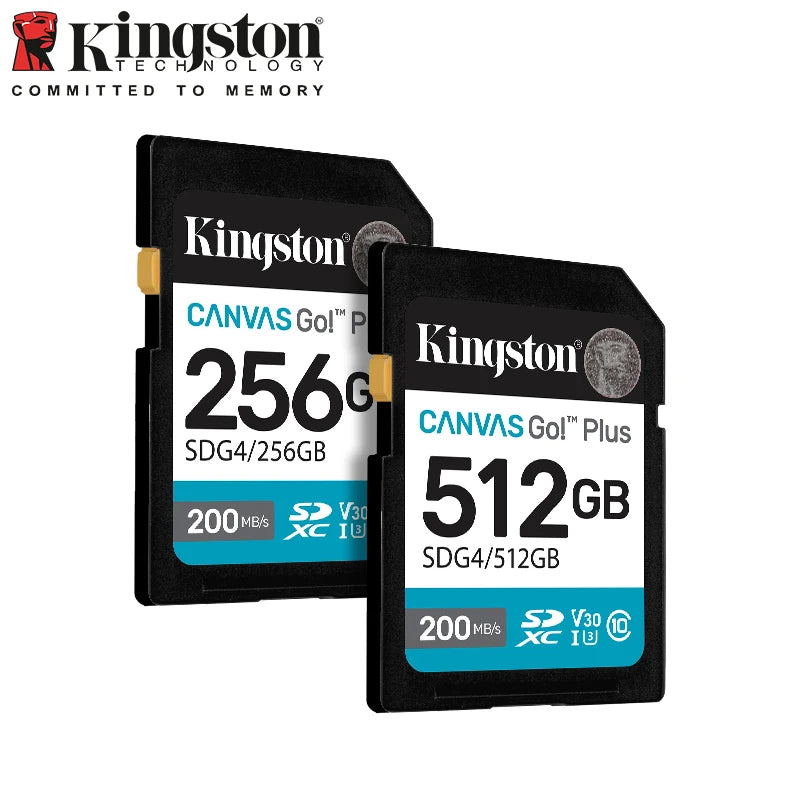 Kingston A2 V30 SDXC Memory Card 4K – 64GB to 1TB SD Memory Card PRIMED