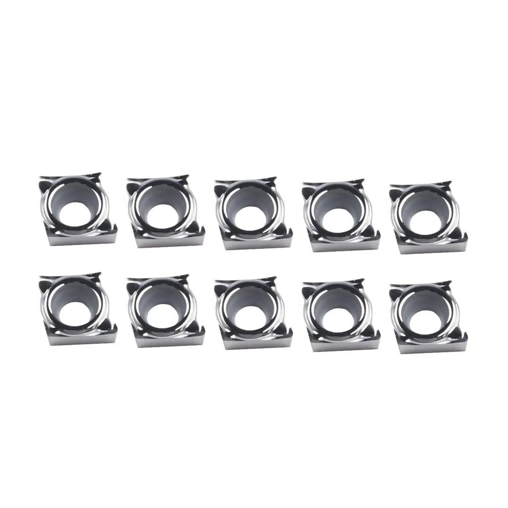 10-Pack CCGT060202-AK Carbide Turning Inserts for Aluminum Carbide Turning Inserts PRIMED