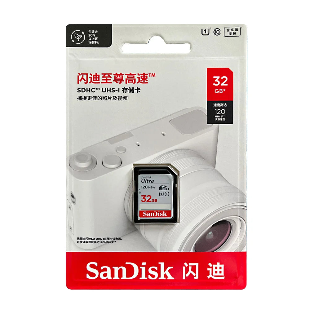 SanDisk Ultra/Extreme Pro SD Card 32GB–256GB UHS-I | Camera SD Memory Card PRIMED