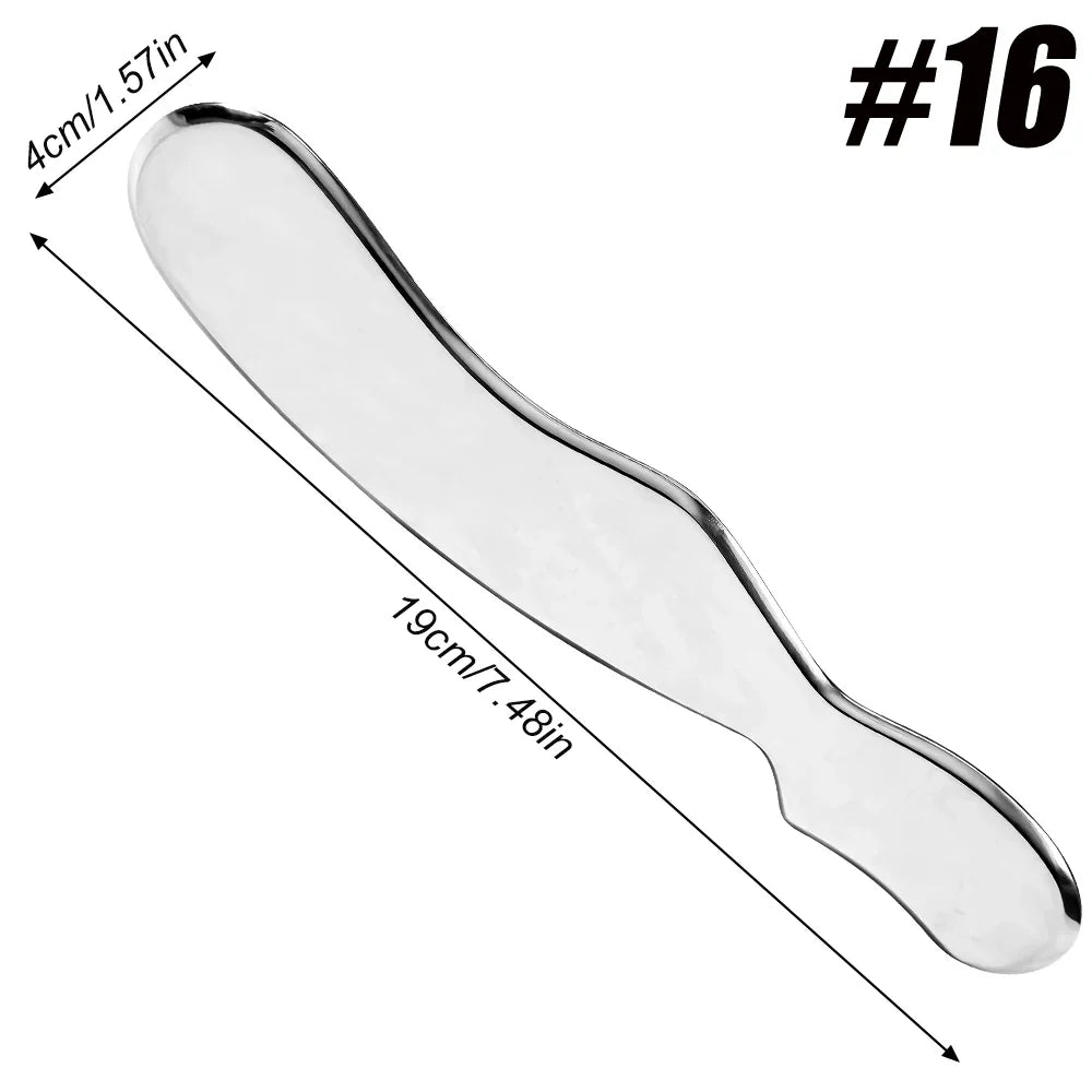 Stainless Steel Gua Sha IASTM Scraping Massage Tool Massage Scraping Tool PRIMED 16