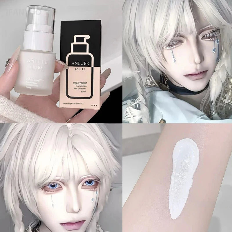 White Liquid Foundation Matte Full Coverage – Cosplay & Stage
