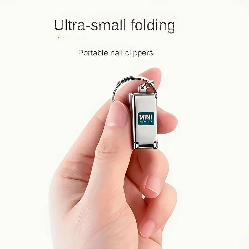 Stainless Steel Nail Clippers with Storage | Compact Manicure Tool