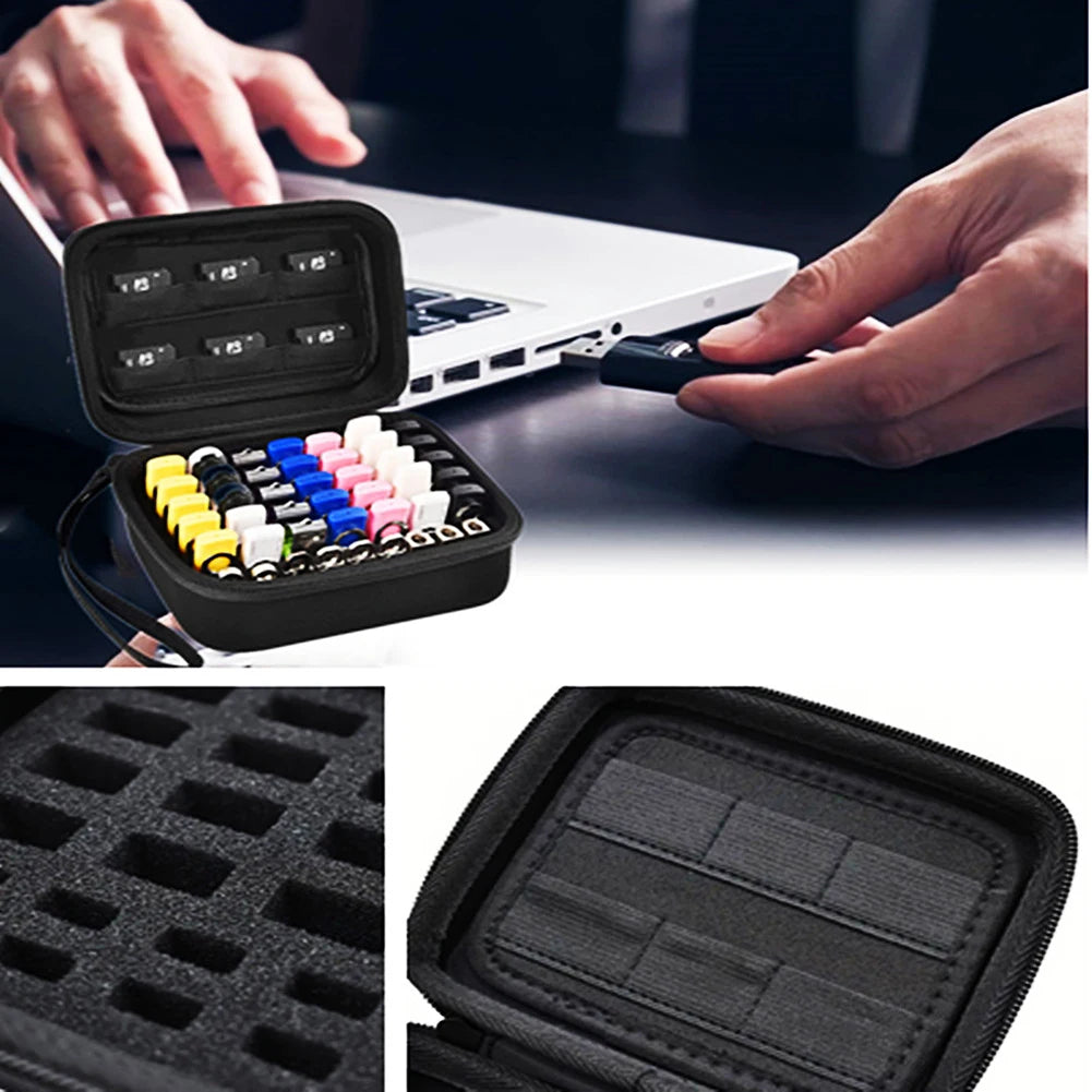 USB Flash Drive Case – Holds 44 Drives & SD Cards | EVA Organizer USB Drive Organizer PRIMED