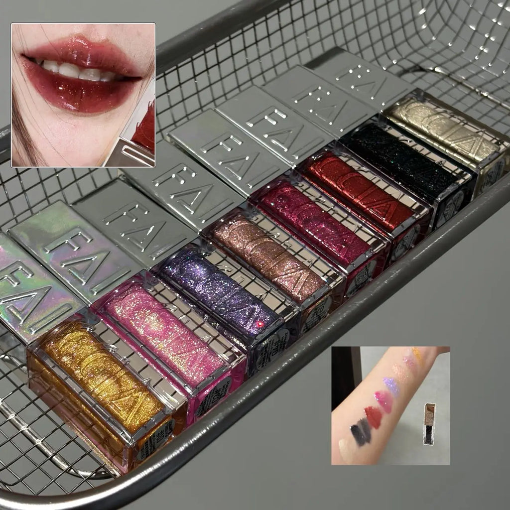 Crystal Shimmer Pearl Lip Gloss – Waterproof Moisturizing Glaze Shimmer Lip Gloss PRIMED