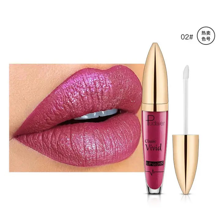 Pudaier 18-Color Matte Glitter Liquid Lipstick Set – Waterproof