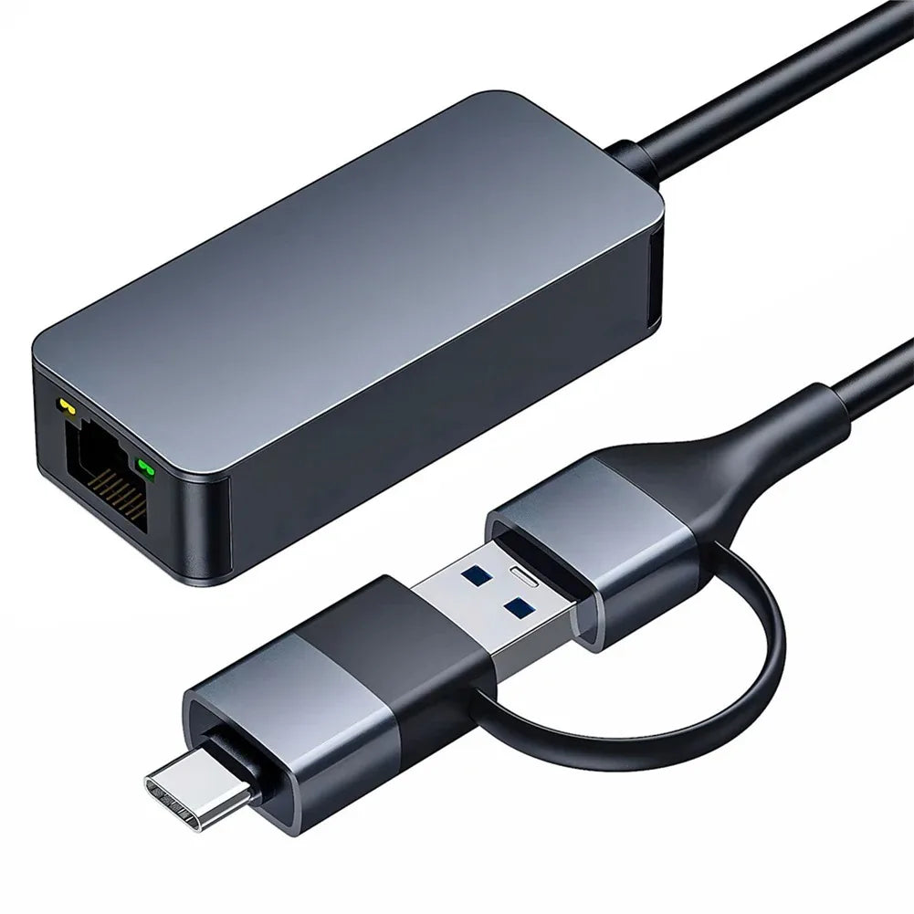 USB-C to 2.5G RJ45 Ethernet Adapter | 2500Mbps LAN Converter USB Ethernet Adapter PRIMED