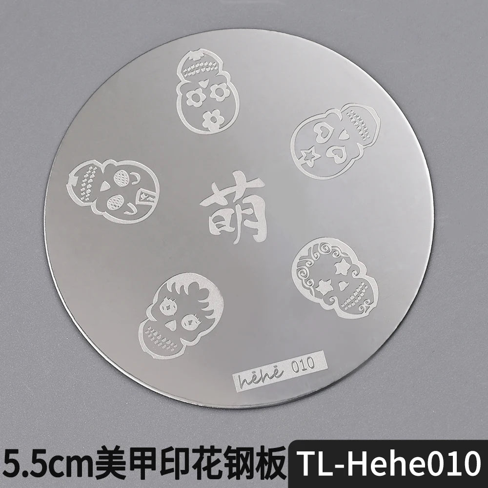 Nail Stamping Plate 5.5cm – Butterfly Flower Lace Stencil
