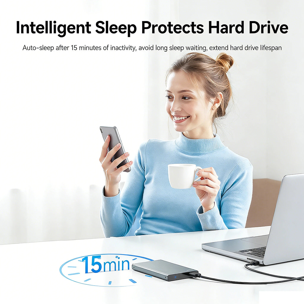 2.5" Aluminum HDD Enclosure – SATA to USB 3.0, 5Gbps, 4TB HDD Enclosure PRIMED