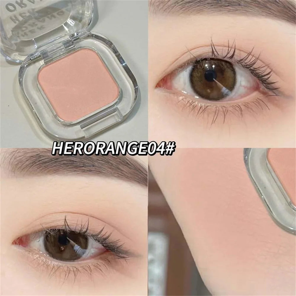 Red Brown Shimmer Matte Eyeshadow | Multifunctional Single Pan