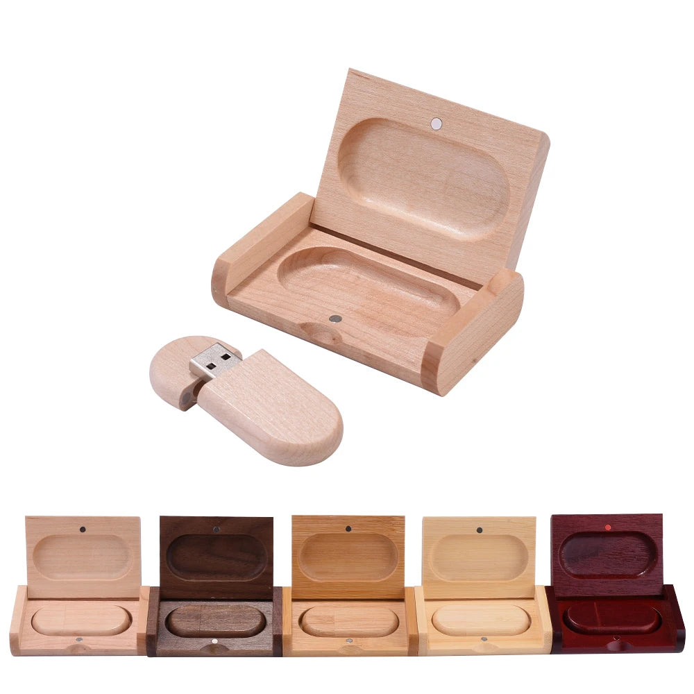Wooden Box USB Flash Drive 4–64GB | Wedding Photography Gift USB Flash Drive PRIMED