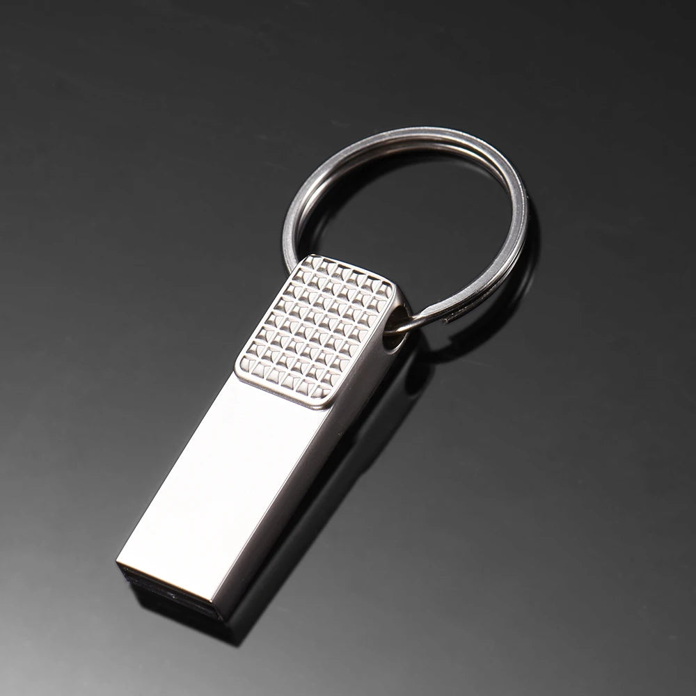 JASTER Metal USB Flash Drive 2.0 | 4GB–128GB Silver Pen Drive USB Flash Drive PRIMED silvery 64 GB