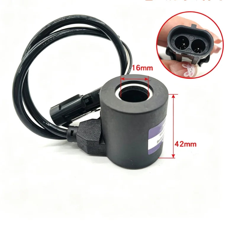 Solenoid Valve Coil for Sany SY55 SY65 SY75 SY95 Excavator Excavator Solenoid Coil PRIMED