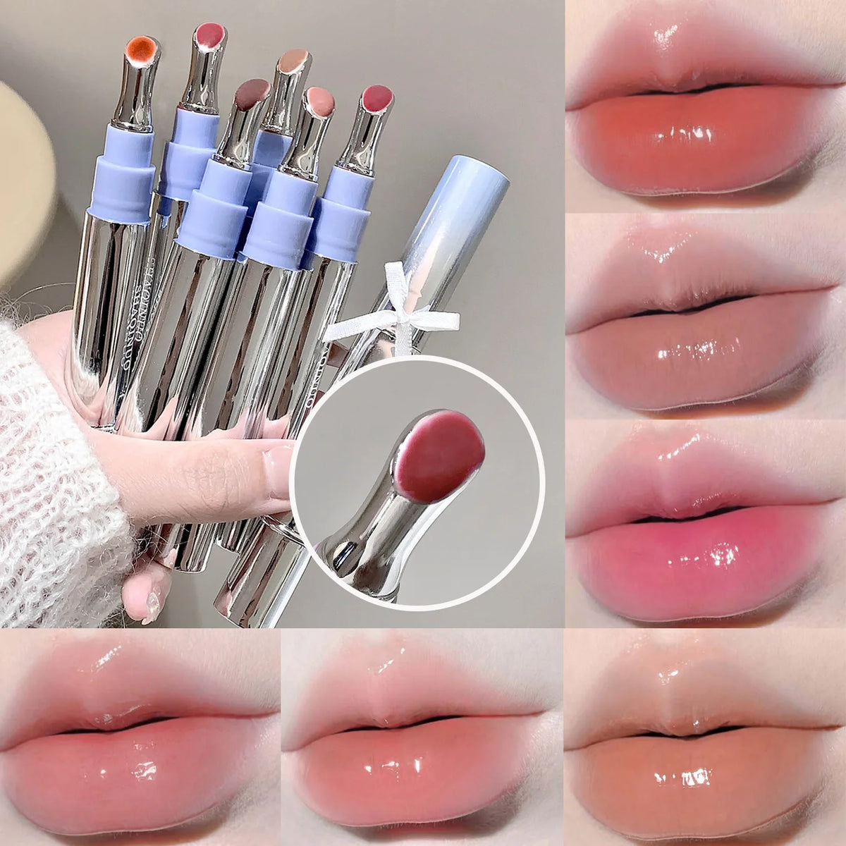 SHAQINUO Mirror Jelly Lip Gloss – Hydrating Glass Finish