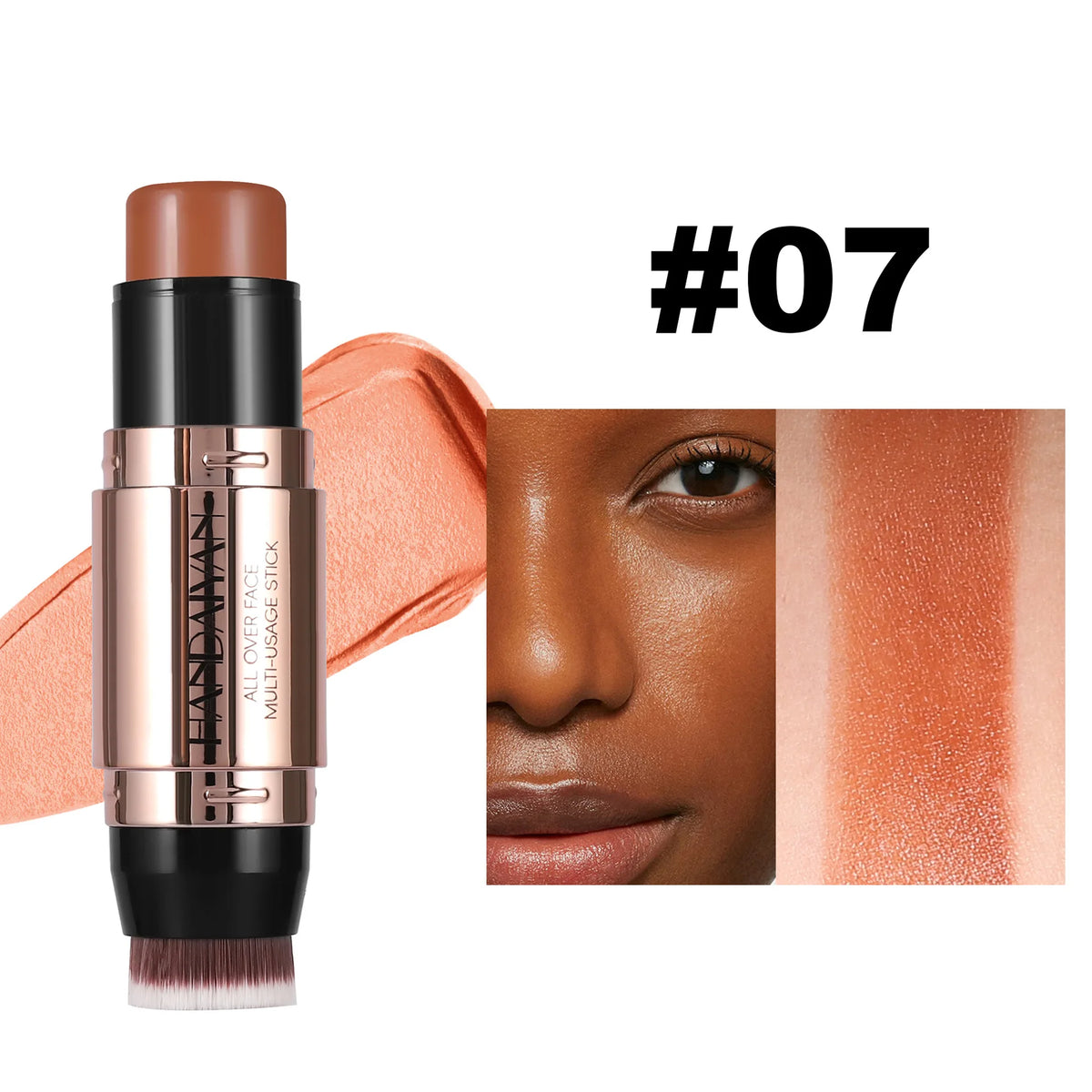 Double-Head Contour Stick & Concealer Cream with Brush