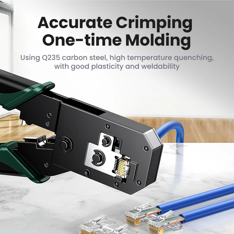 UGREEN RJ45 Crimper Tool – CAT6/7/8 Ethernet Cable Crimper Network Cable Crimper PRIMED