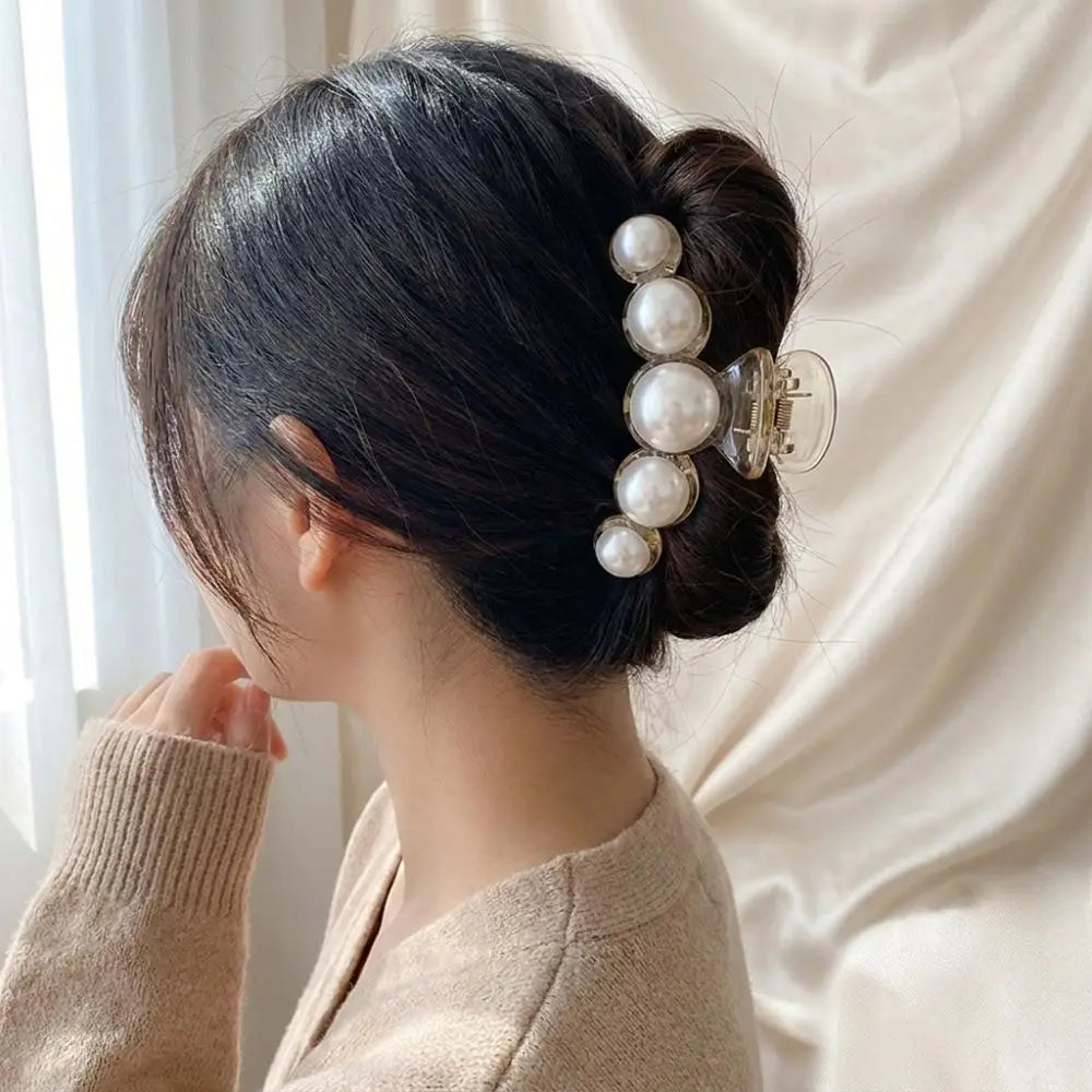 Pearl Hair Claw Clip – Elegant Shark Clip for Daily Styling Hair Claw Clip PRIMED