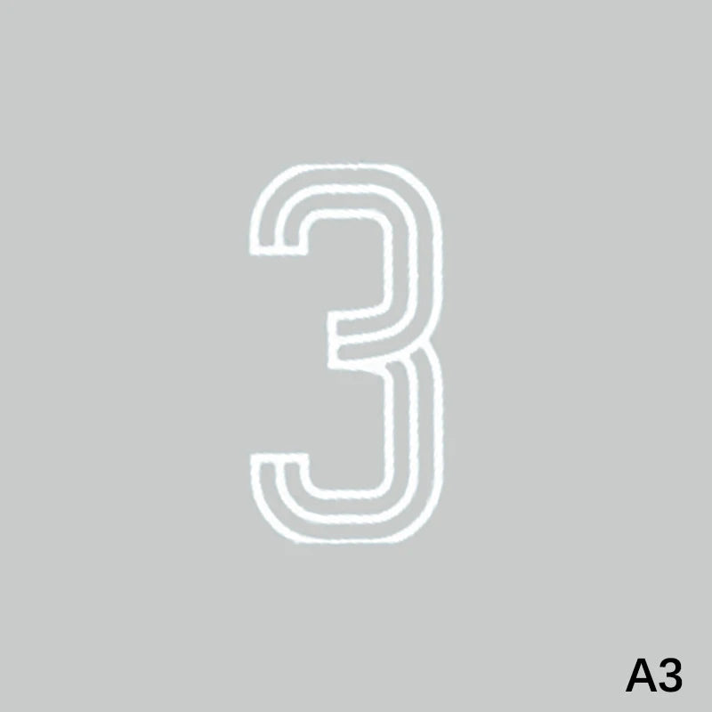 Large 6.9" Self-Adhesive Number Sticker – Bins, Mailboxes & Doors