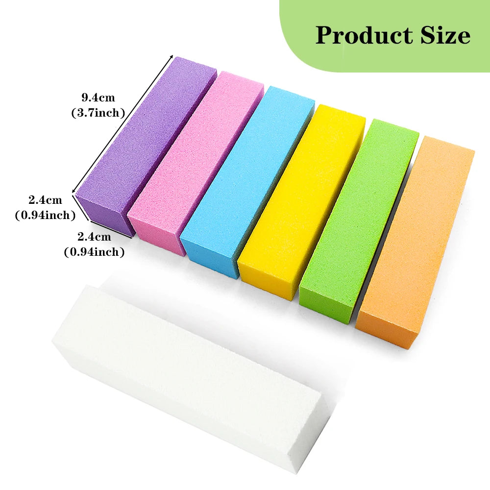 10-Piece 4-Side Nail Buffer Block Kit | Gel Polish Buffers Nail Buffer Kit PRIMED