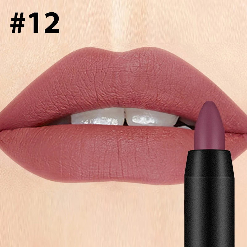 Velvet Matte Lipstick – 19 Shades, Long-Wear & Moisturizing