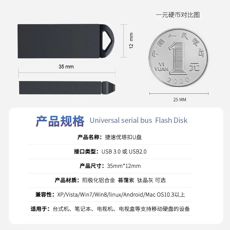 USB 3.0 Flash Drive – High-Speed Universal U Disk for PC & Car USB Flash Drive PRIMED