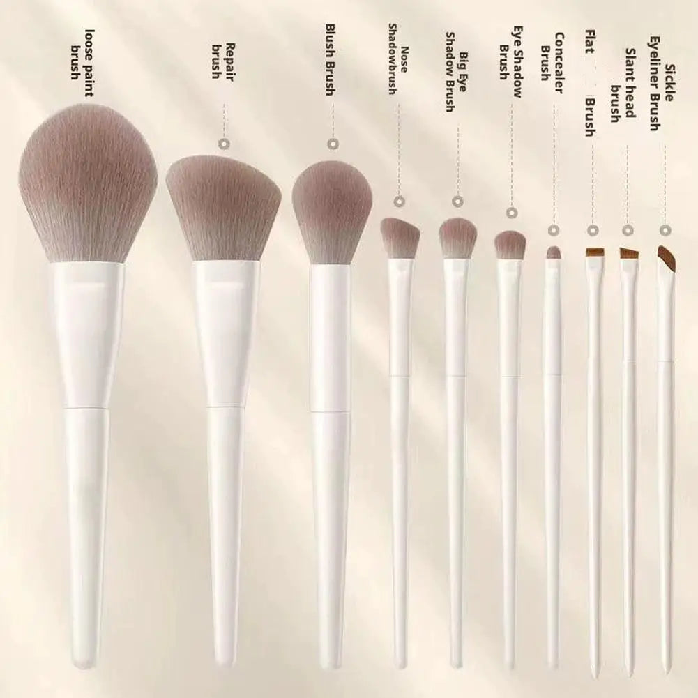 Professional Makeup Brush Set – Foundation, Blush & Eyeshadow Makeup Brush Set PRIMED