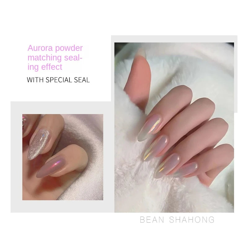 Matte Gel Top Coat 15ml | UV Nail Art Chrome Powder Finish
