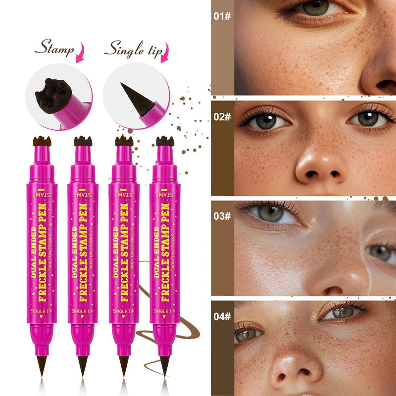 BOSUYA Dual-Ended Waterproof Faux Freckle Pen | Dotting Tool