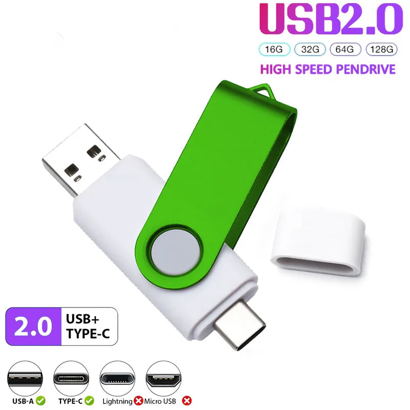 JASTER USB Flash Drive 4GB–128GB Real Capacity Pendrive USB Flash Drive PRIMED