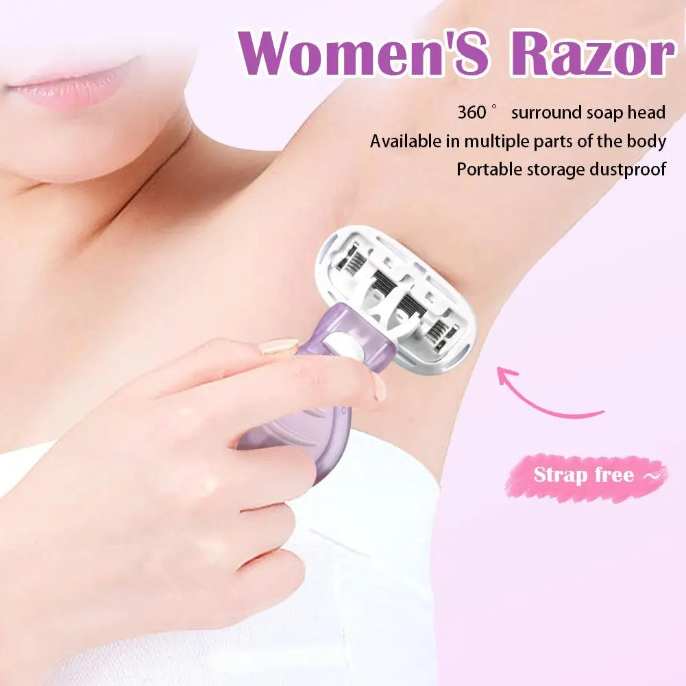 Women's Travel Razor Set – Face, Leg & Body Shaving Kit