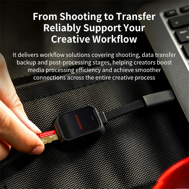 SanDisk QuickFlow USB 3.2 Type-C microSD Card Reader 250MB/s Memory Card Reader PRIMED