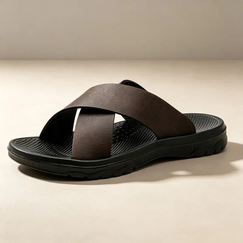 LETCOMFIT X-Strap EVA Clogs – Slip-On Sandals Men & Women Slip-On Clogs PRIMED Brown 38