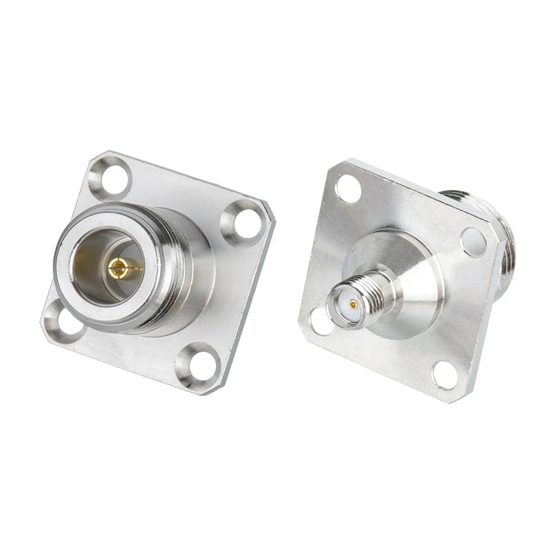 N Female to SMA Female Waterproof Flange Connector | O-Ring