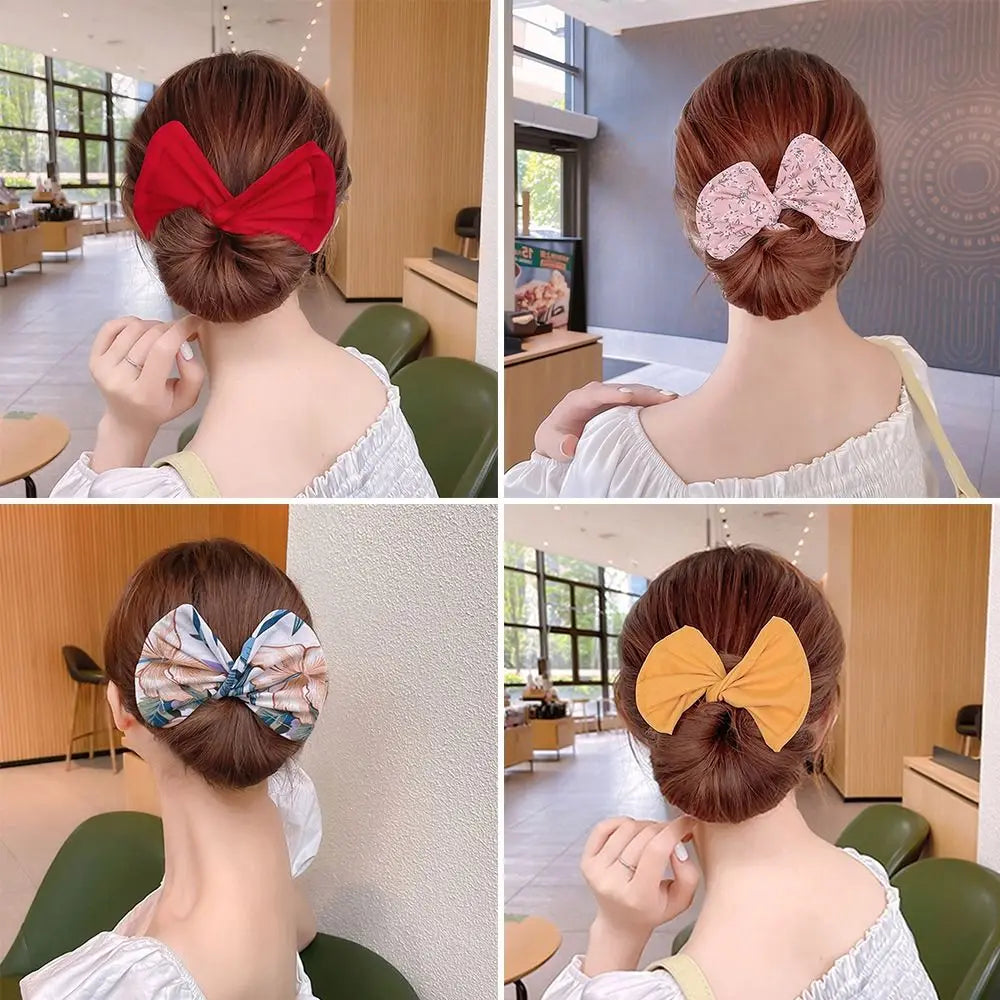 Multicolor Cloth Hair Bun Maker Headband for Women | DIY Styling Hair Bun Maker PRIMED